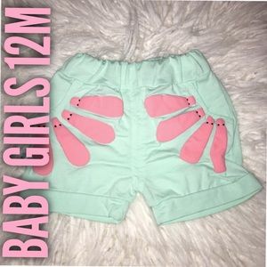 BABY GIRLS 12M Watermelon Graphic Stretch Shorts